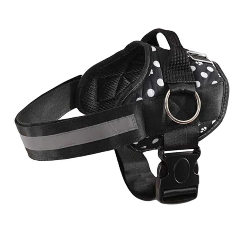 Black & White Joyride Dog Harness - XL - Polka Dot - NEW!